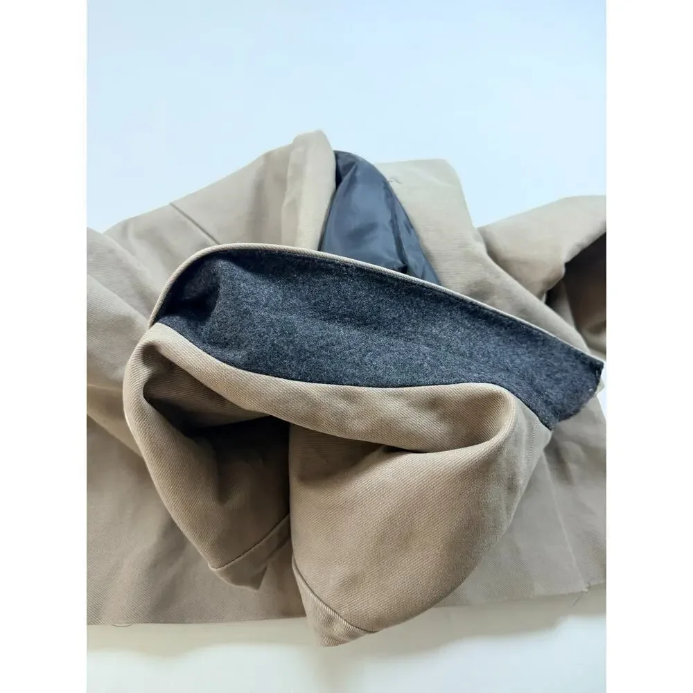 Gap Men’s Tailored Cotton Blazer – Size Medium Classic Taupe | 100% Cotton